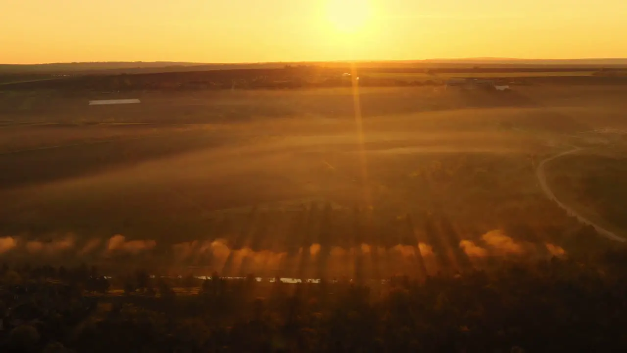 Beautiful Cinematic sunrise in Moldova