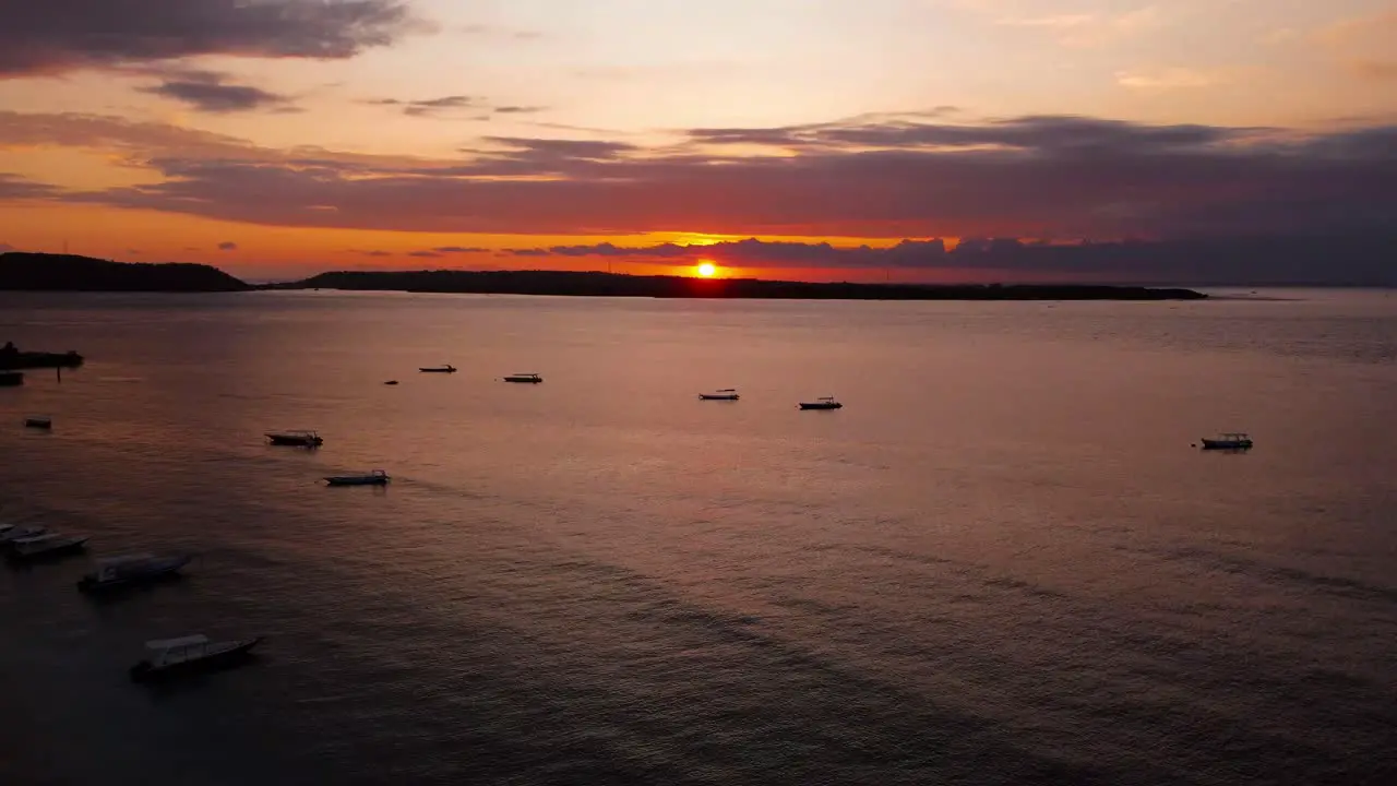 A sunset on an tropical island is always worth to start the drone