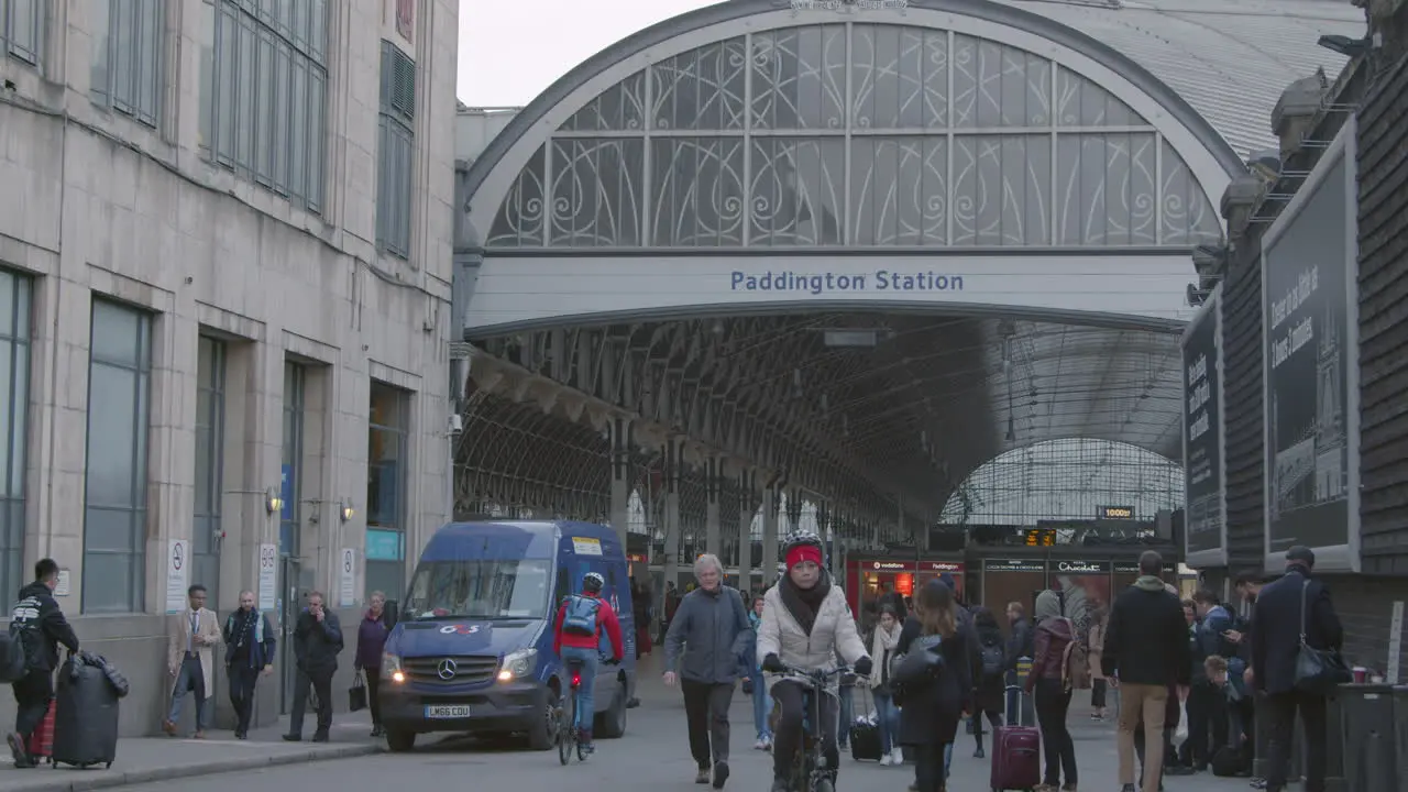 Exterior of London Paddington Station Entrance