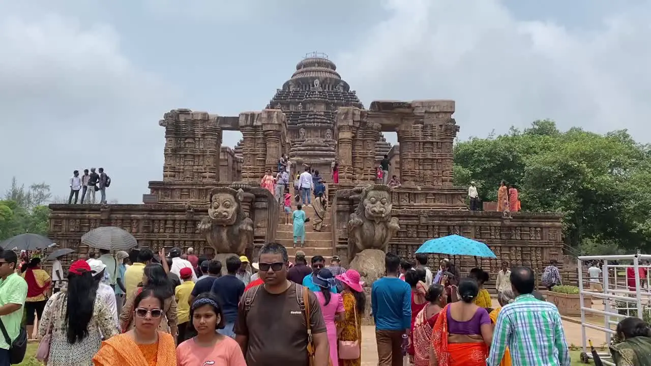 Crowd at Konark Sun Temple is a 13th-century CE Sun Temple at Konark in Odisha India