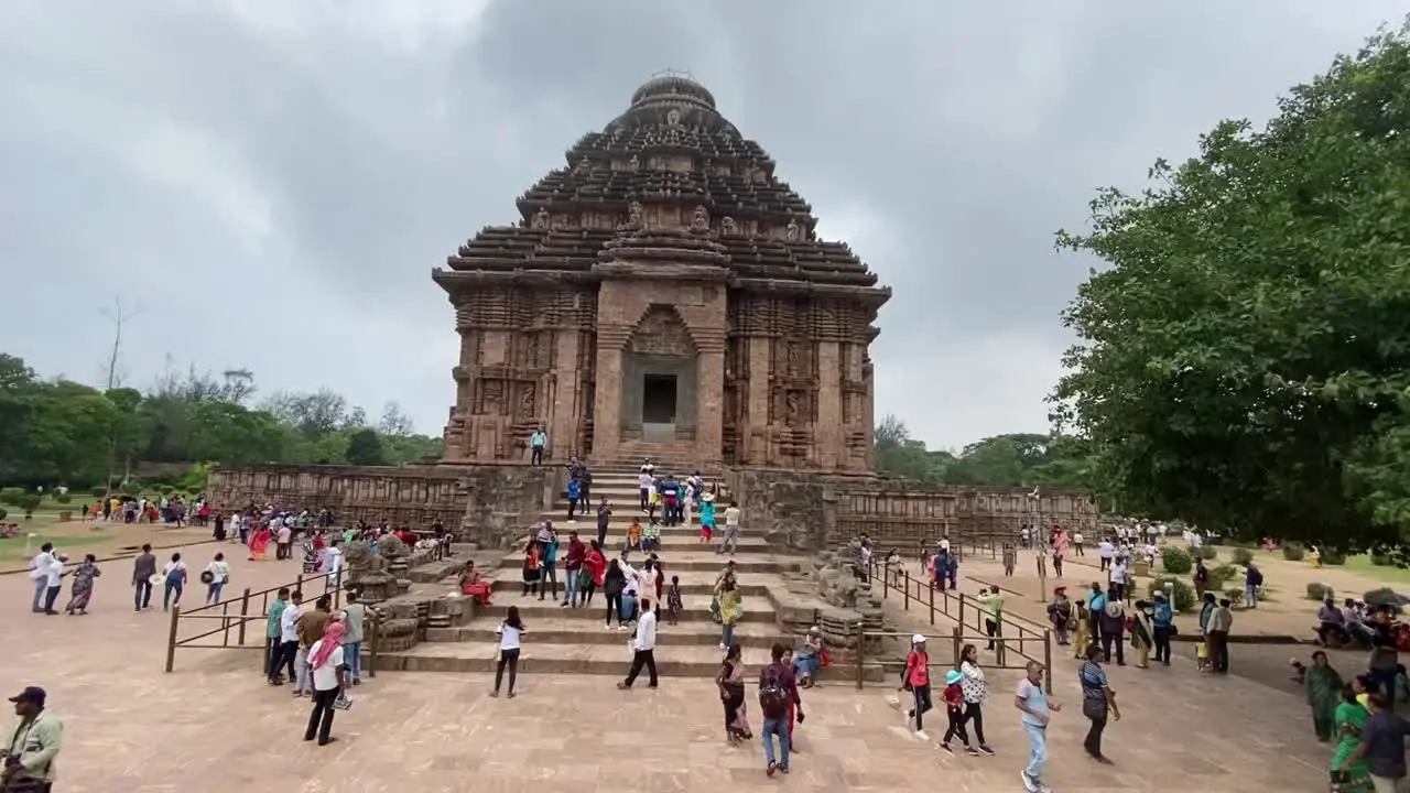 Wide angle shot of Konark Sun Temple is a 13th-century CE Sun Temple at Konark in Odisha India