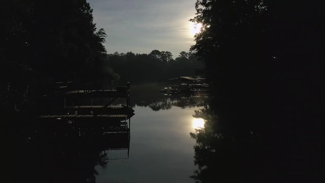 Docks on Lake Lanier in Cumming Georgia