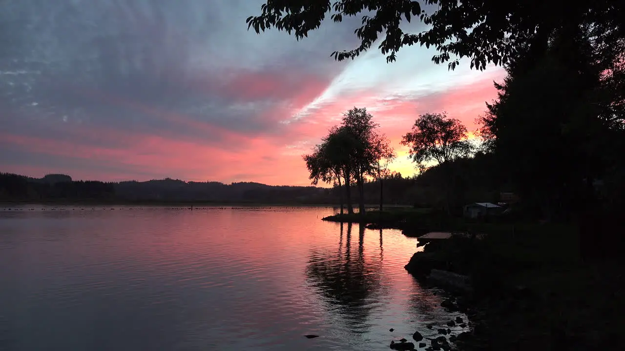 Washington Silver Lake Sunset Zoom In