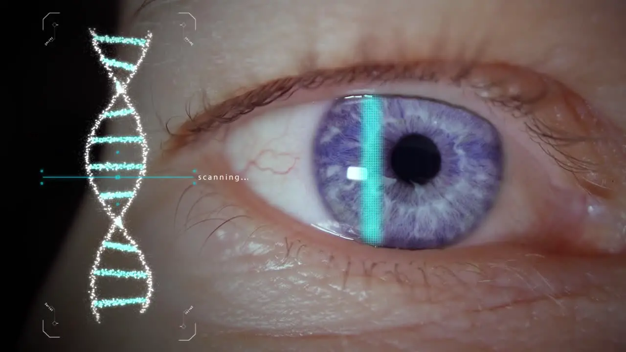 Scanning blue eye iris for secure biometric authentication