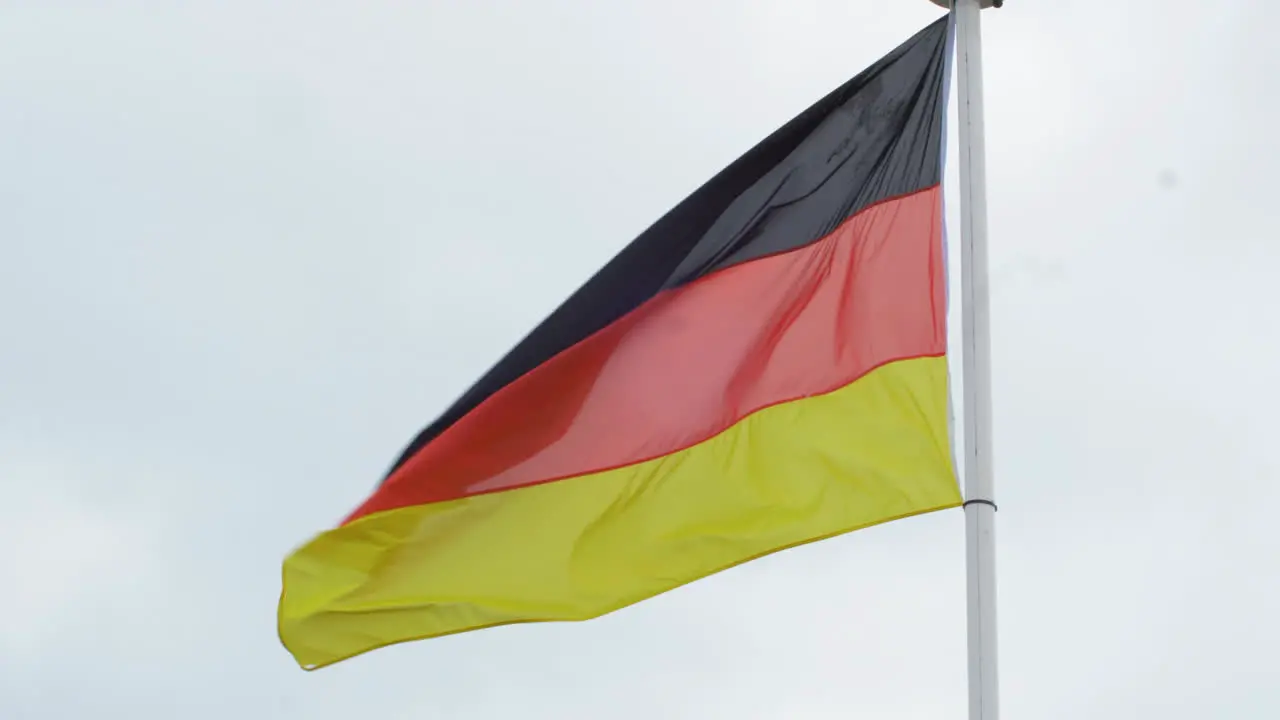 Footage of a German flag