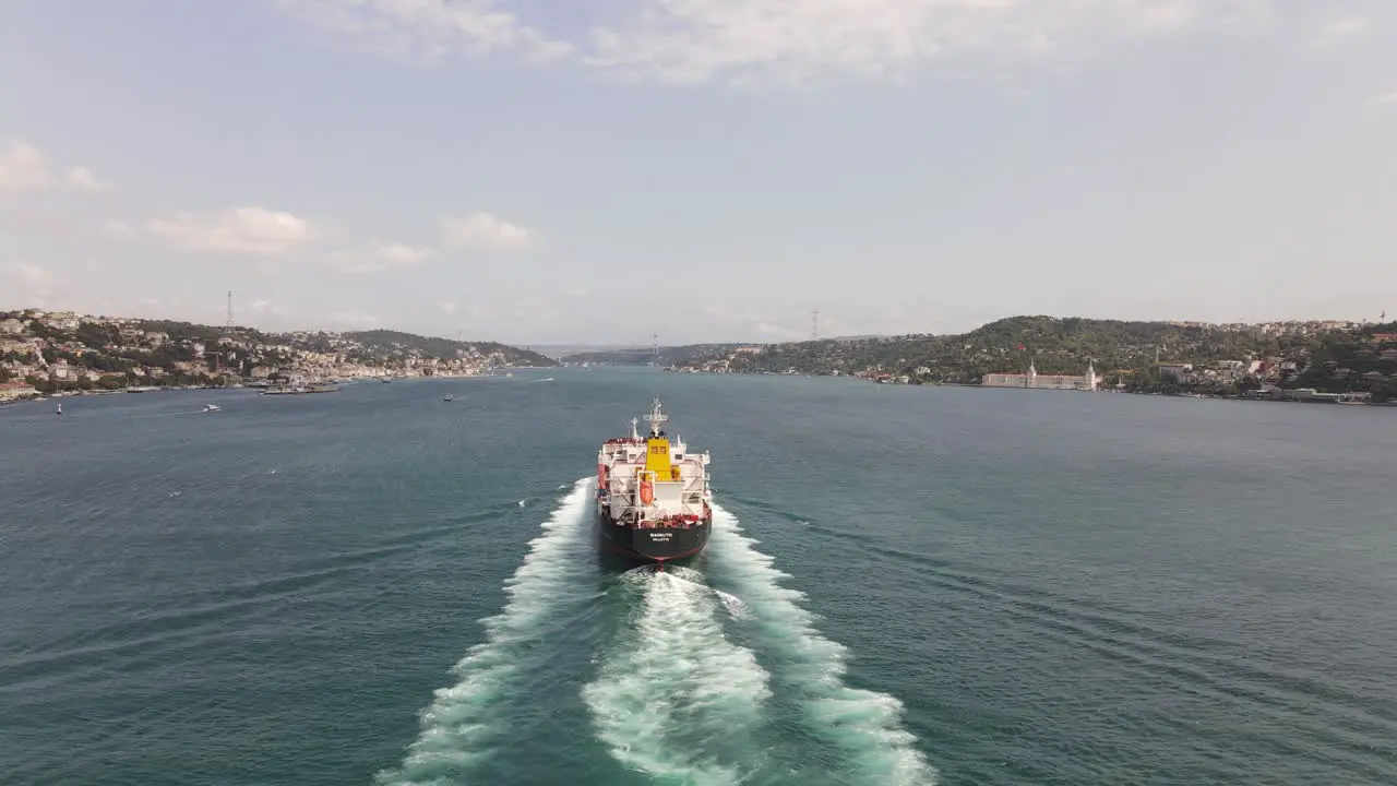 Sea Transportation Ship Drone View 3