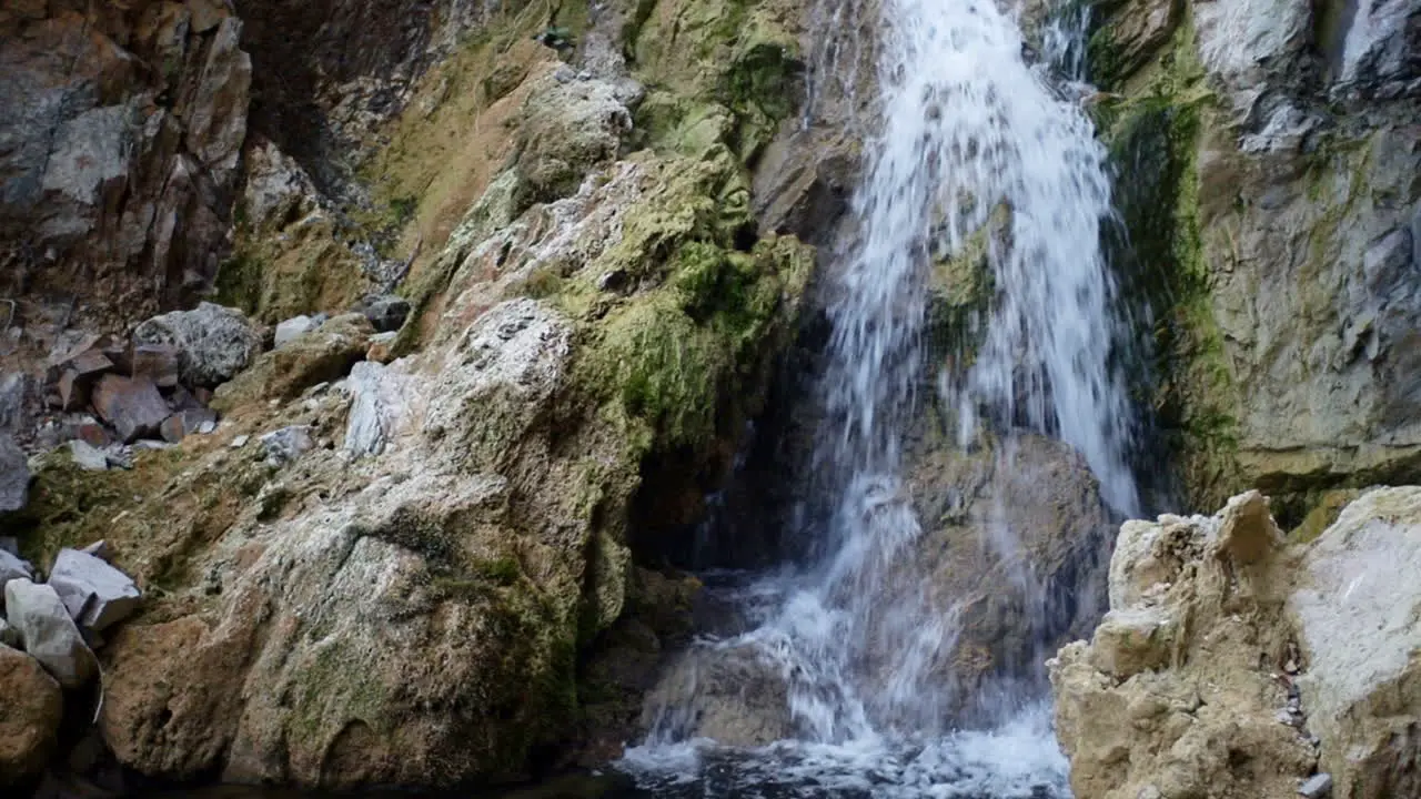 Small waterfall in the forest Romania 3