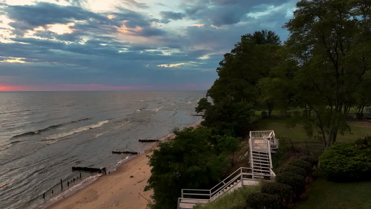 Pushing outward from a beach home yard