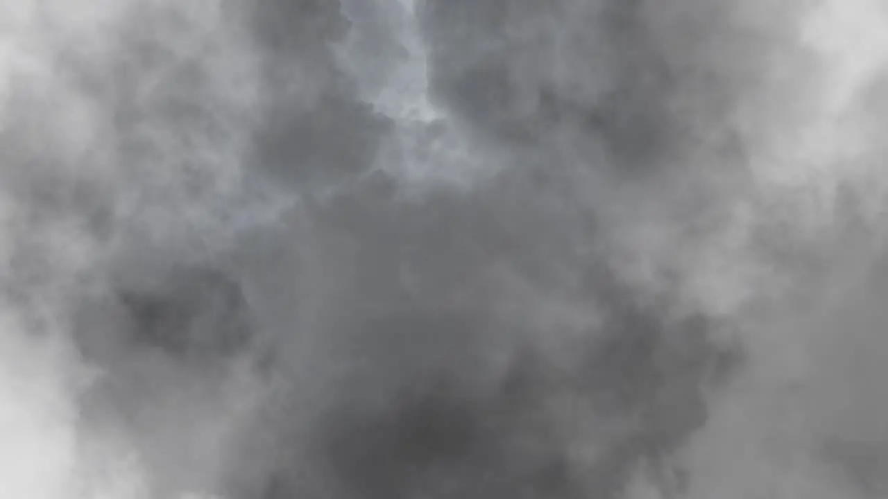 a thunderstorm that struck and blazed within the gray cloud