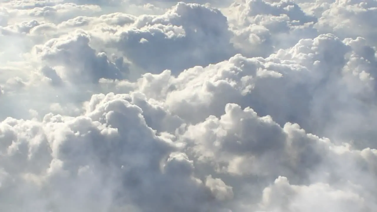 point of view thick clouds namely cumulus clouds