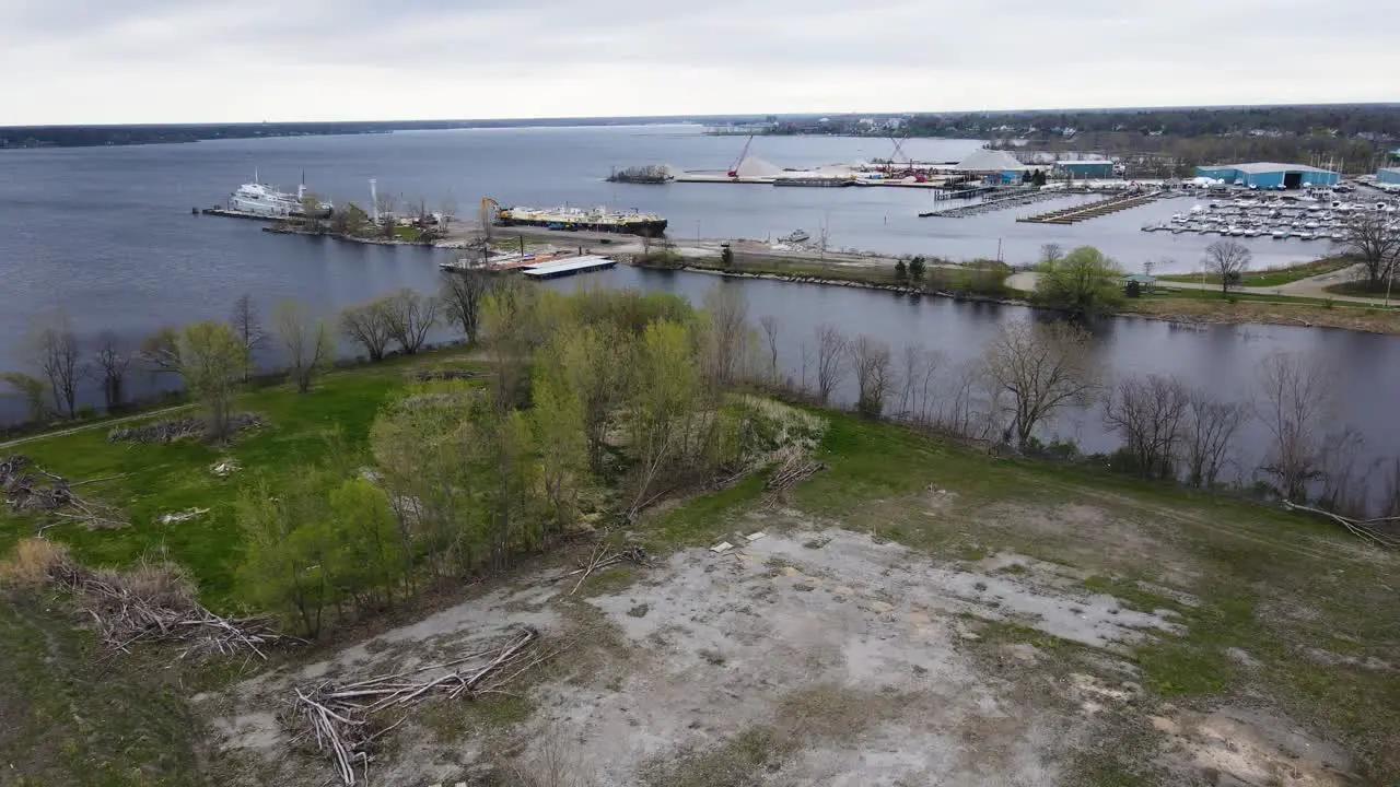 The former Sapp Paper mill district now sits and is reclaimed by plants