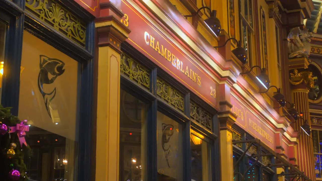 Leadenhall Market Is A Historic Place Known For Harry Potter Location Film Setting in London UK