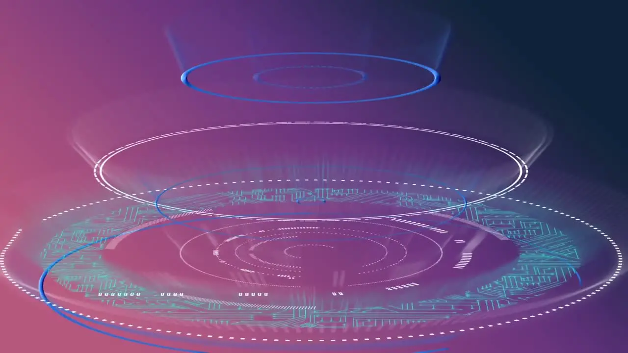 Animation of scope scanning on purple background