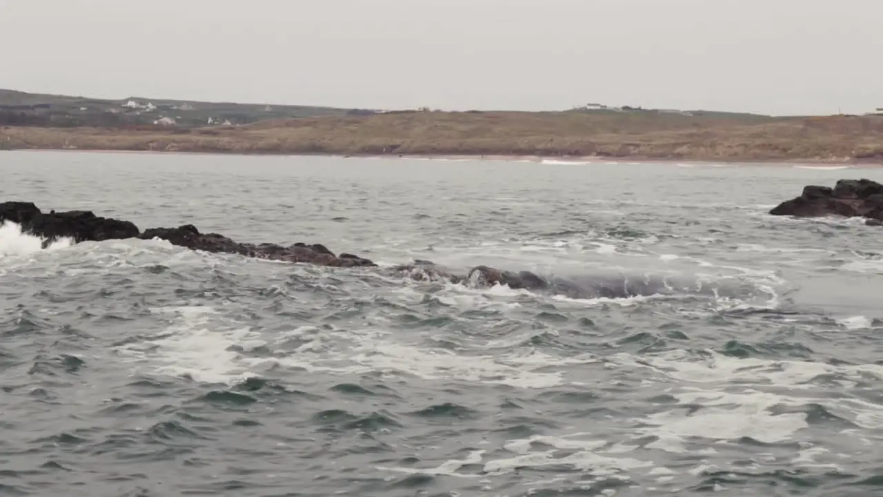 Irish Sea at beach on Northern Irish coast County Antrim-14