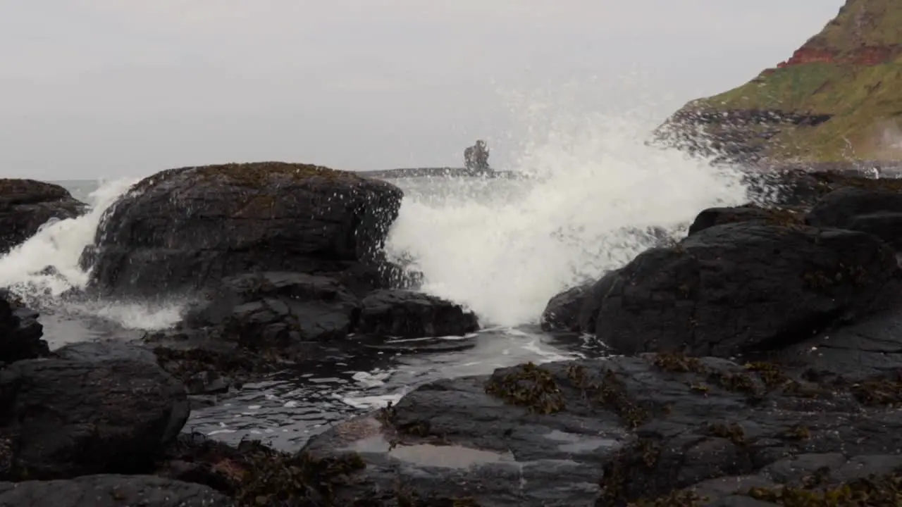 Irish Sea at beach on Northern Irish coast County Antrim-3