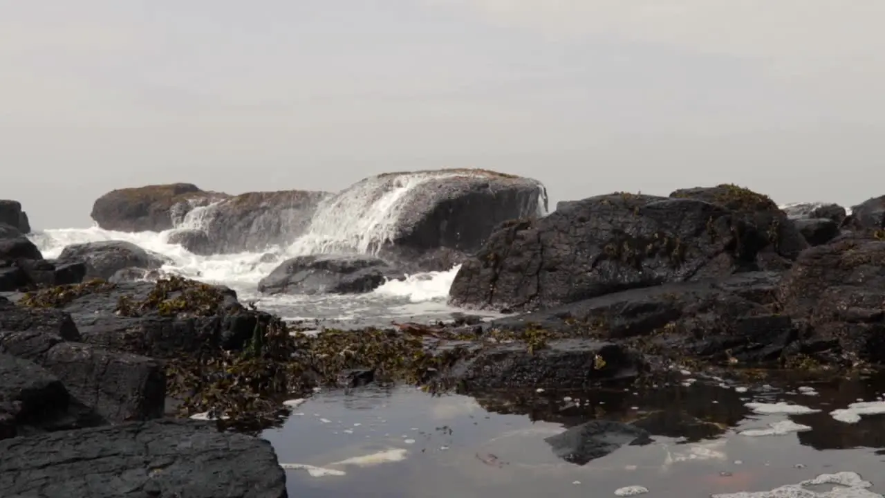 Irish Sea at beach on Northern Irish coast County Antrim-2