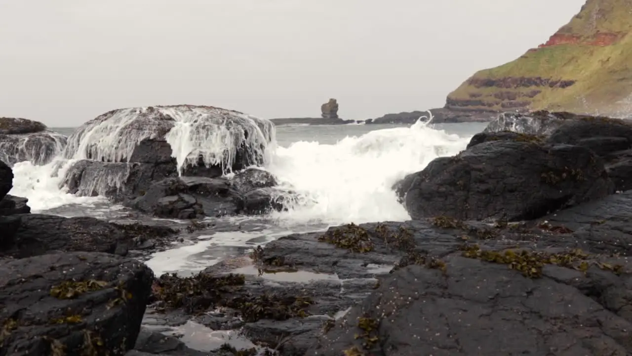 Irish Sea at beach on Northern Irish coast County Antrim-17