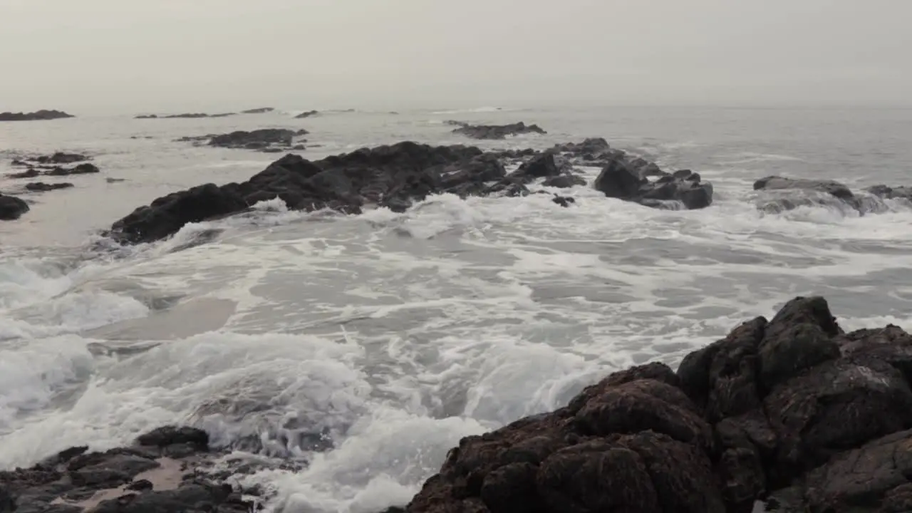 Irish Sea at beach on Northern Irish coast County Antrim-8