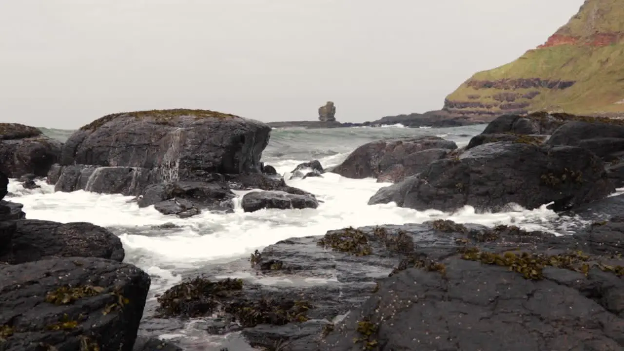 Irish Sea at beach on Northern Irish coast County Antrim-1