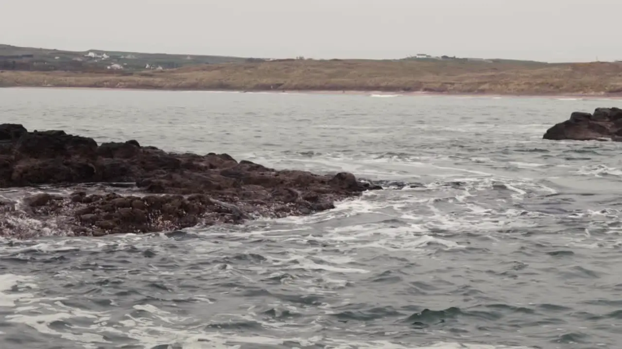 Irish Sea at beach on Northern Irish coast County Antrim-10