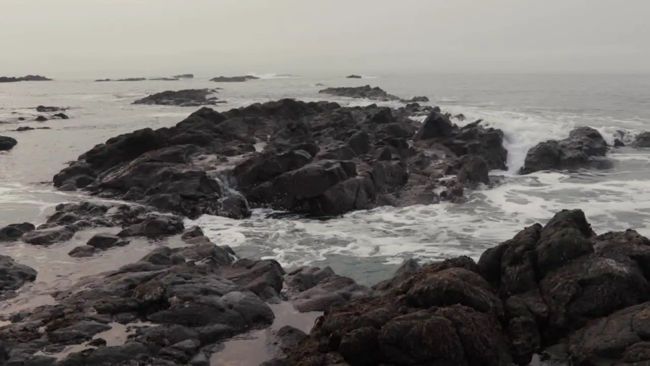 Irish Sea at beach on Northern Irish coast County Antrim-23