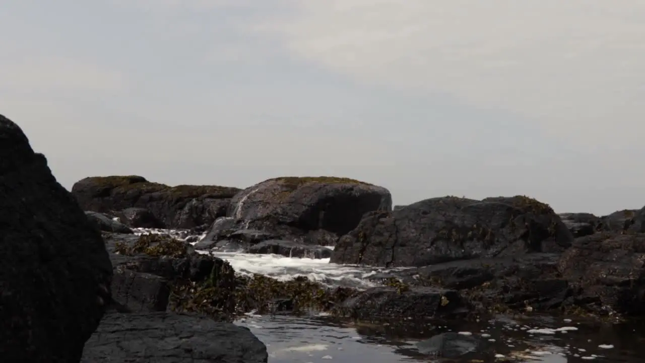 Irish Sea at beach on Northern Irish coast County Antrim