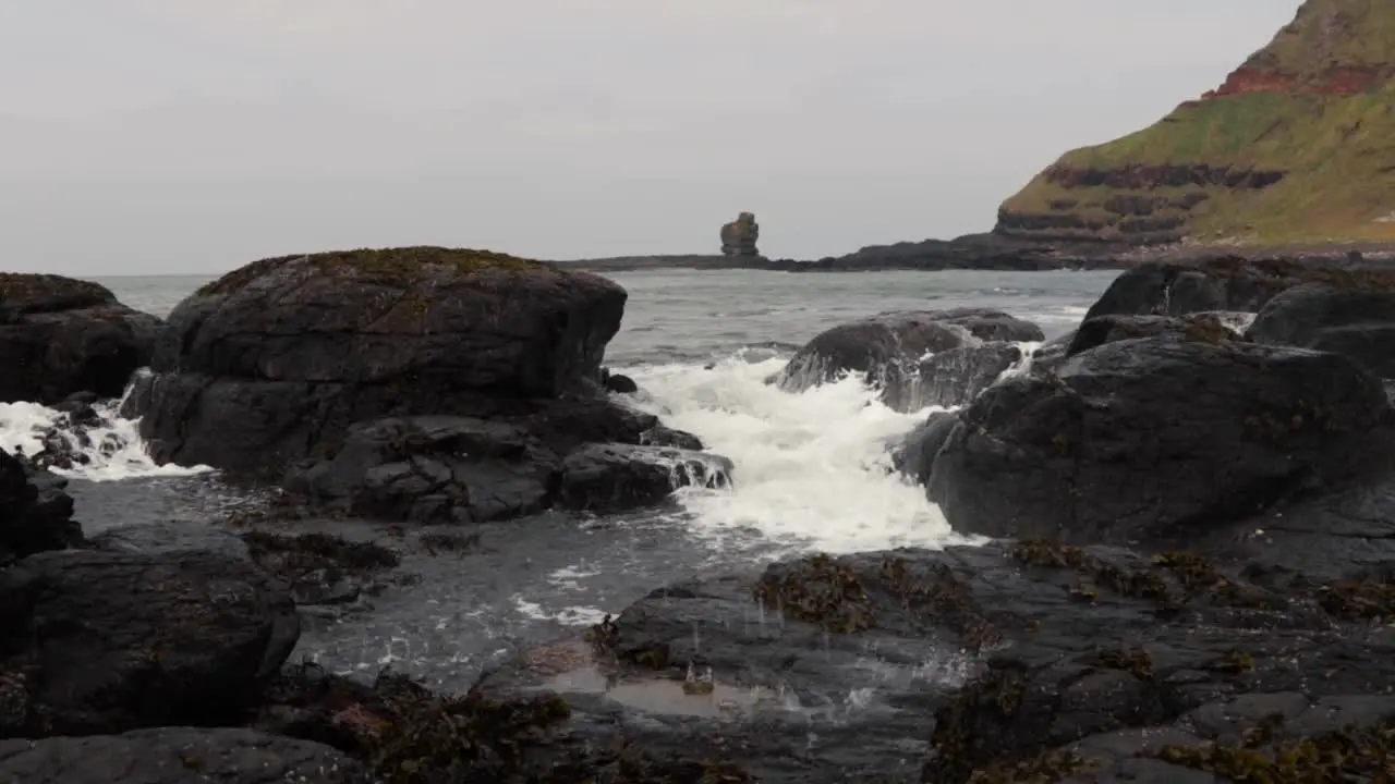 Irish Sea at beach on Northern Irish coast County Antrim-20