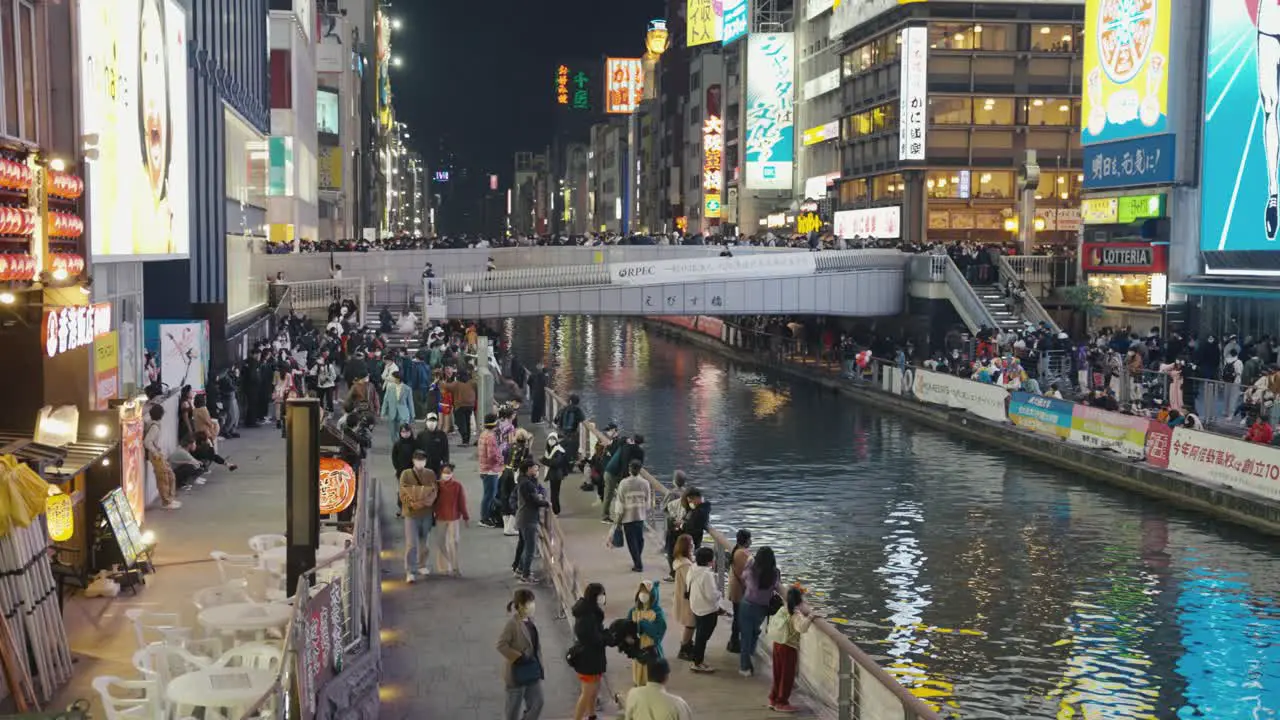 Dotonbori Ebisu Bridge Center of Night Life in Osaka