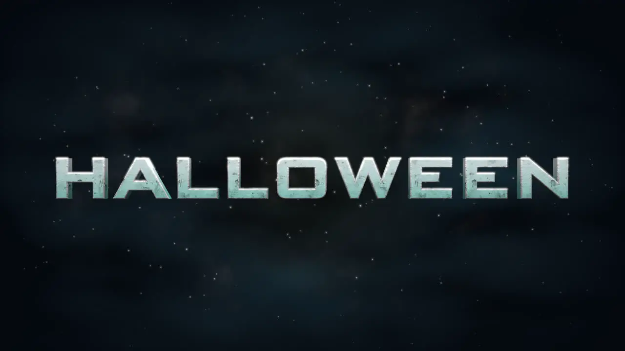 Halloween on dark space in galaxy