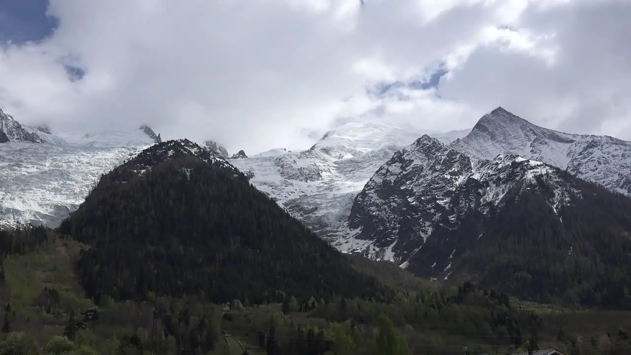 France Mont Blanc Zoom In On Small Glacier