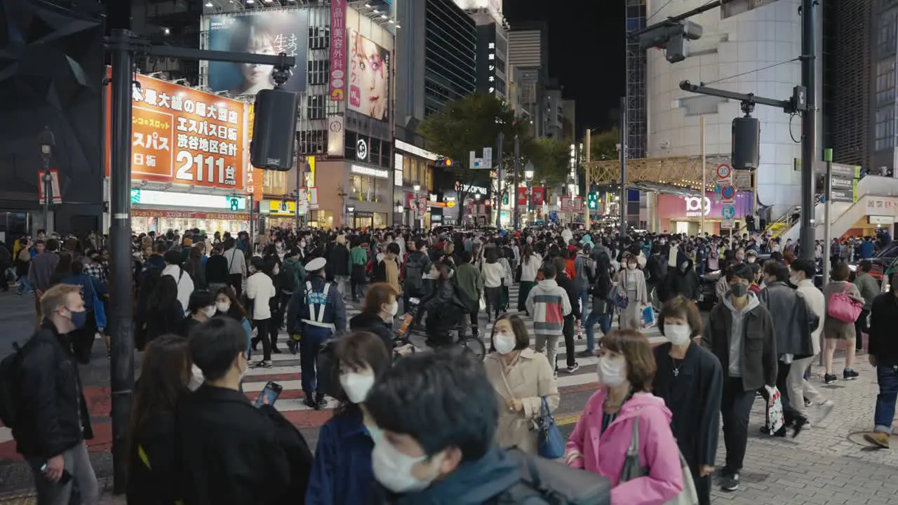 Thousands of Japanese People Take to the Streets for Halloween in Tokyo