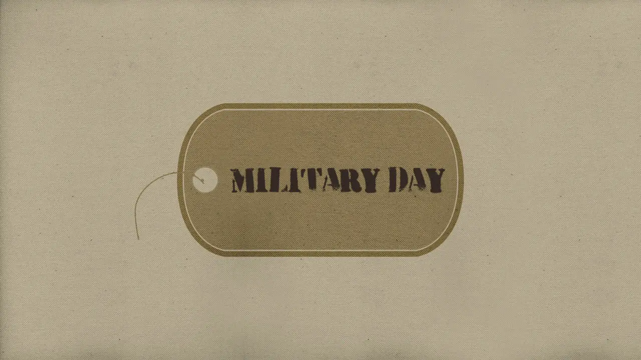 Military Day on military badge