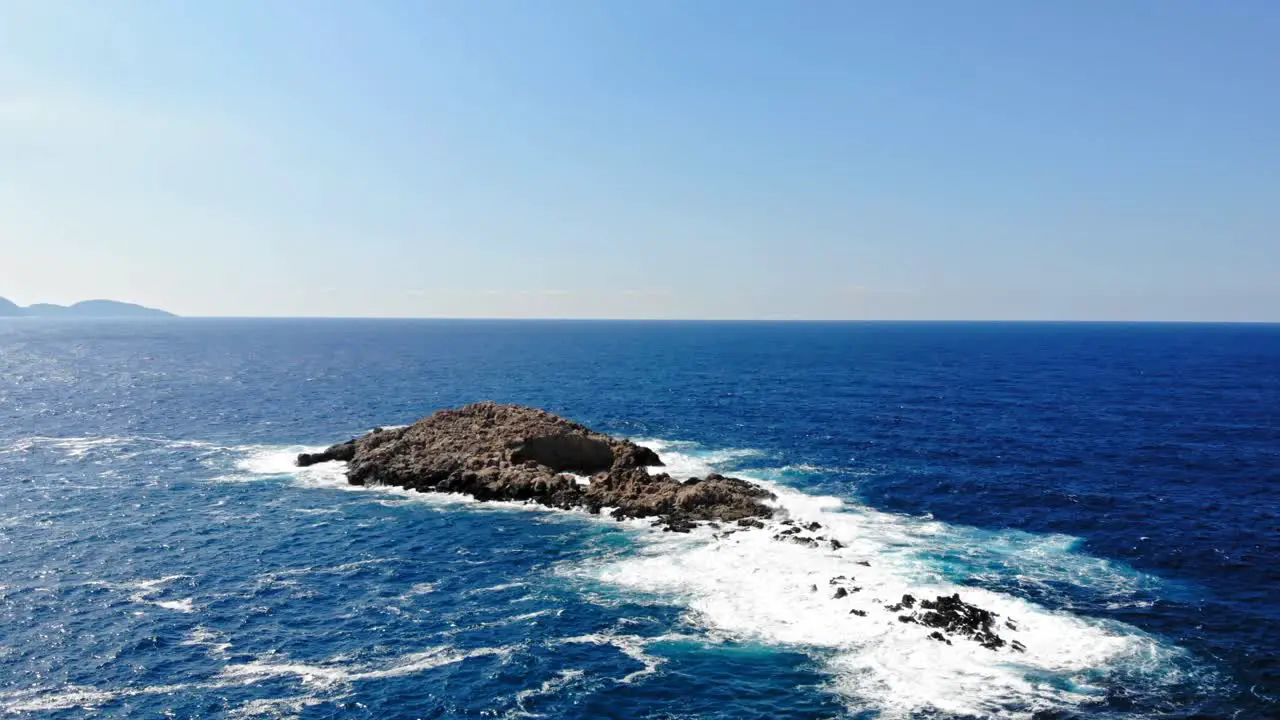 Scenic View Of Isles Near Jerusalem Beach In Kefalonia Greece wide shot