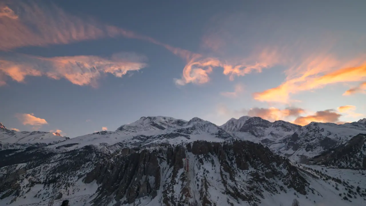 Annapurna Three North Face Day to Night Timelapse from Manang Valley