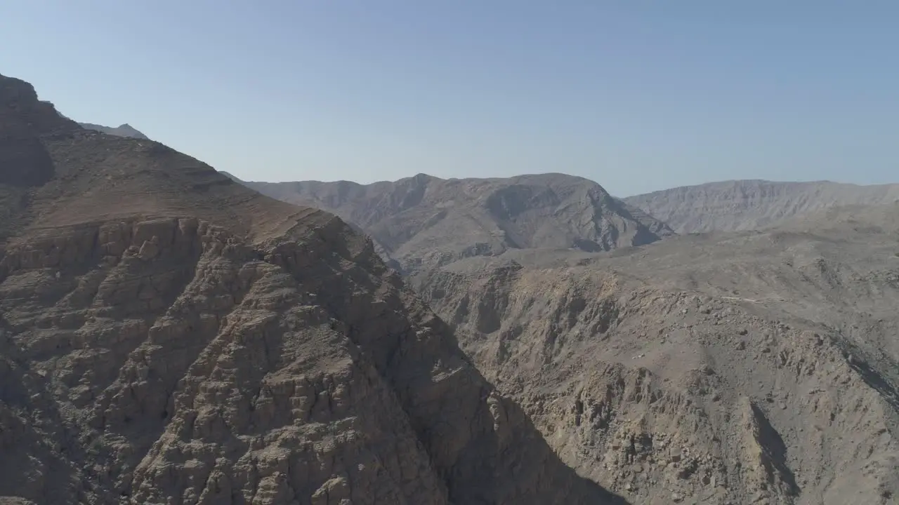 Cinematic drone shot Zoom out shot of a Rocky Mouintain