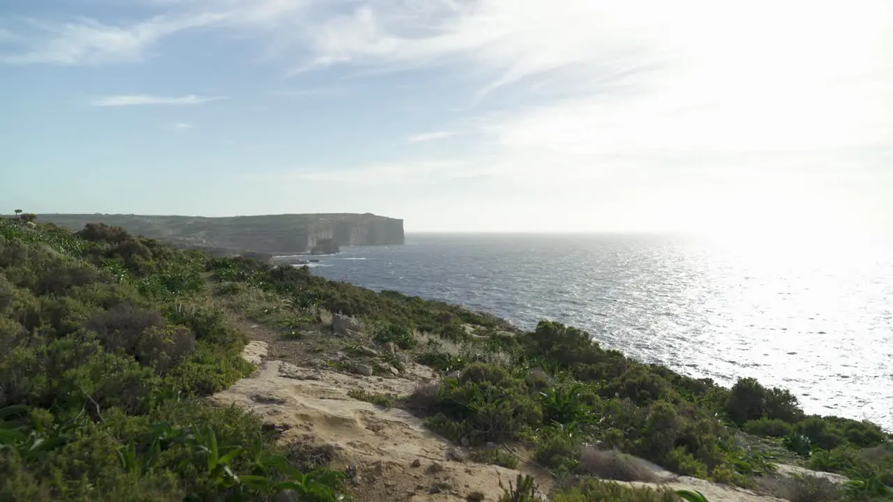 Azure Window Remains Visible in Background near Coastline of Mediterranean Sea