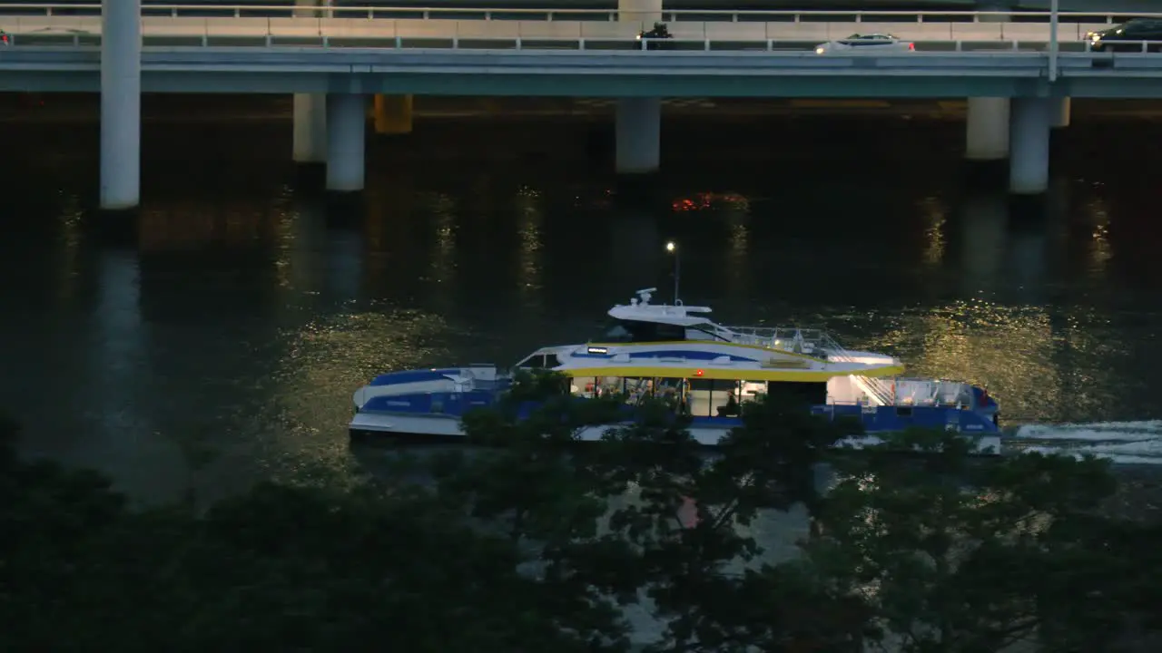 Brisbane CityCat on the River Night