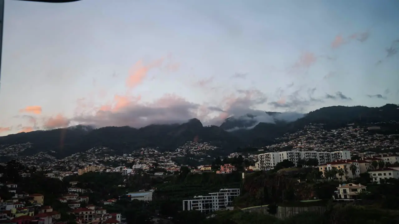 Timelaps of capital city Funchal in Madeira Portugal