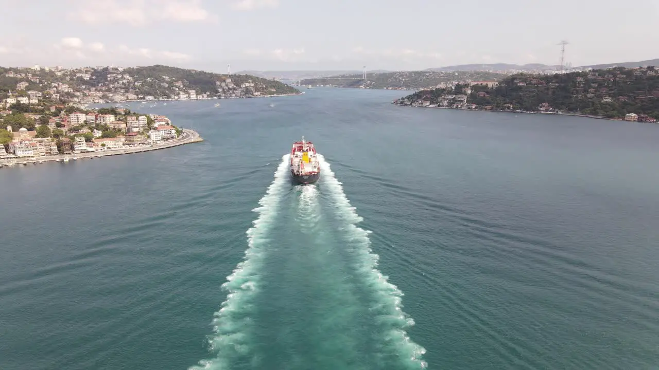 Sea Transportation Ship Drone View 7