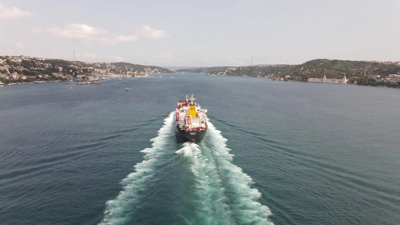 Sea Transportation Ship Drone View 5